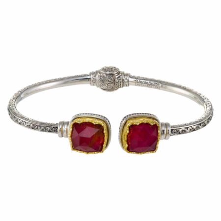 Iris Bracelet in Sterling Silver with Gold Plated parts