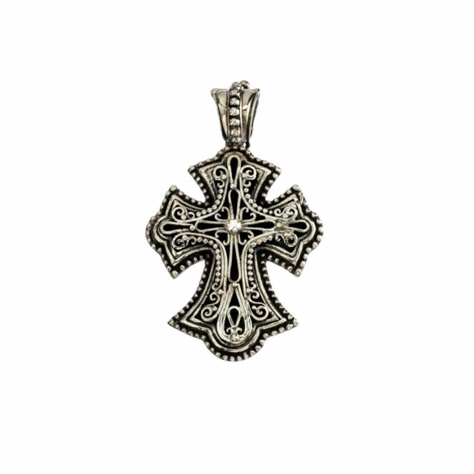 Byzantine Cross in Sterling Silver