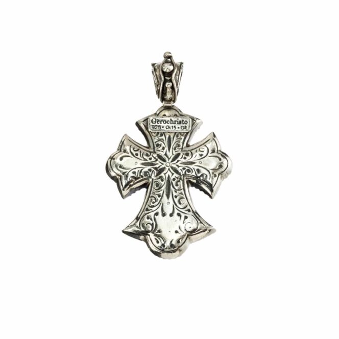 Byzantine Cross in Sterling Silver - Image 2