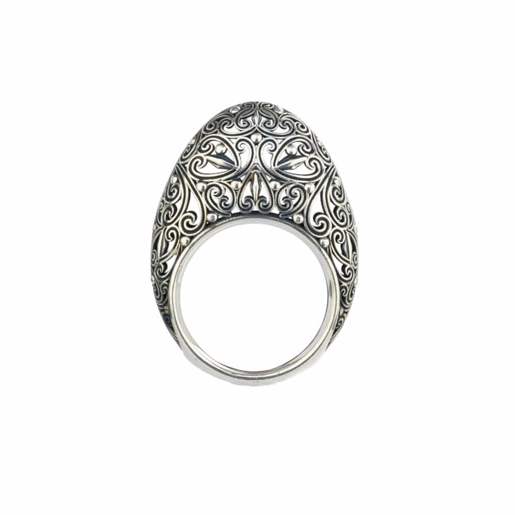 Kallisto Ring in oxidized silver 925 - Image 3