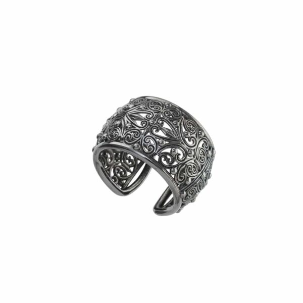 Kallisto Ring in Black plated sterling silver - Image 2