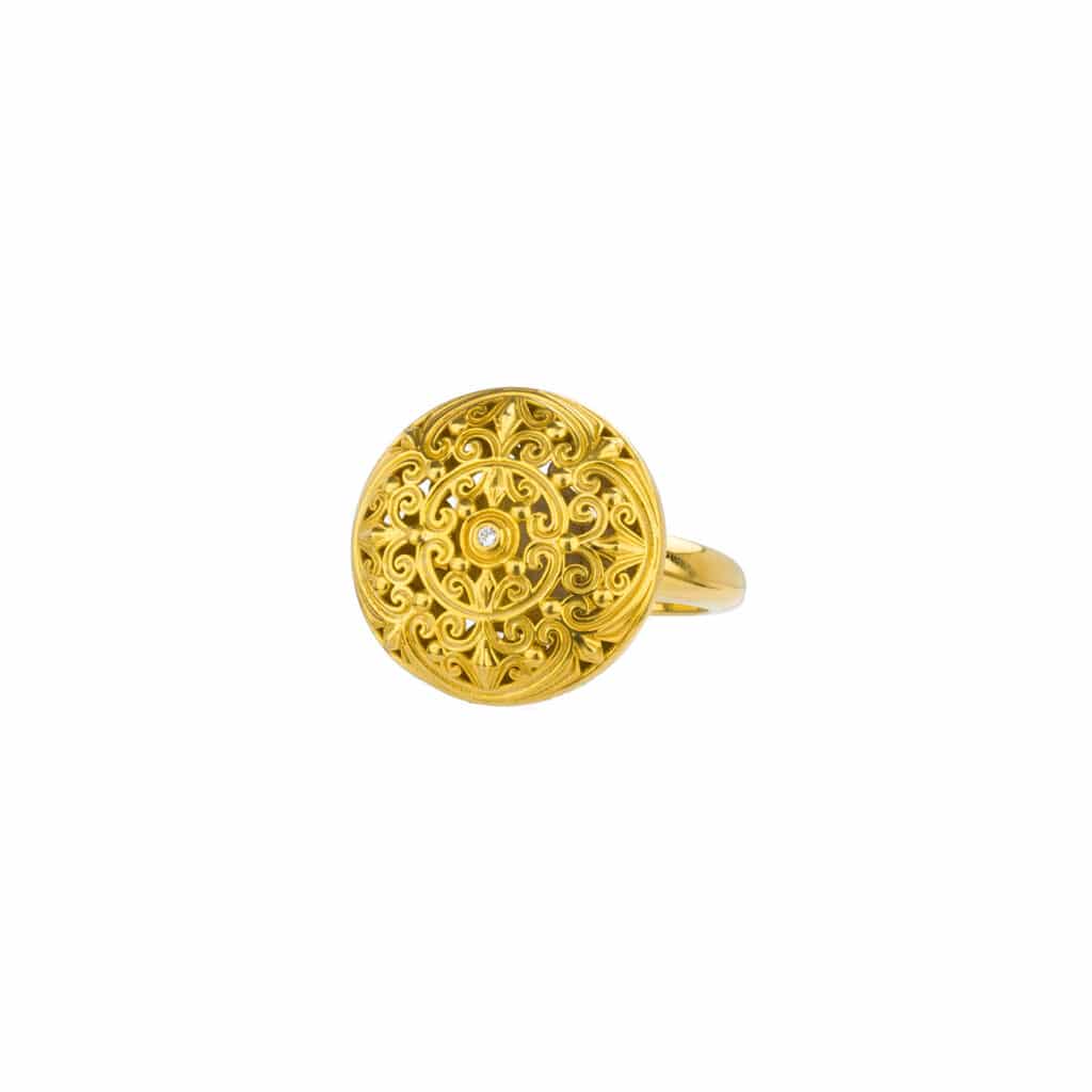 Kallisto Ring in Gold plated sterling silver