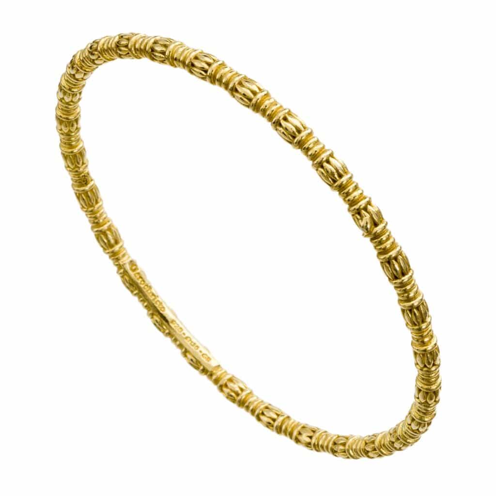 Kassandra Bangle bracelet in Gold plated silver - Image 2