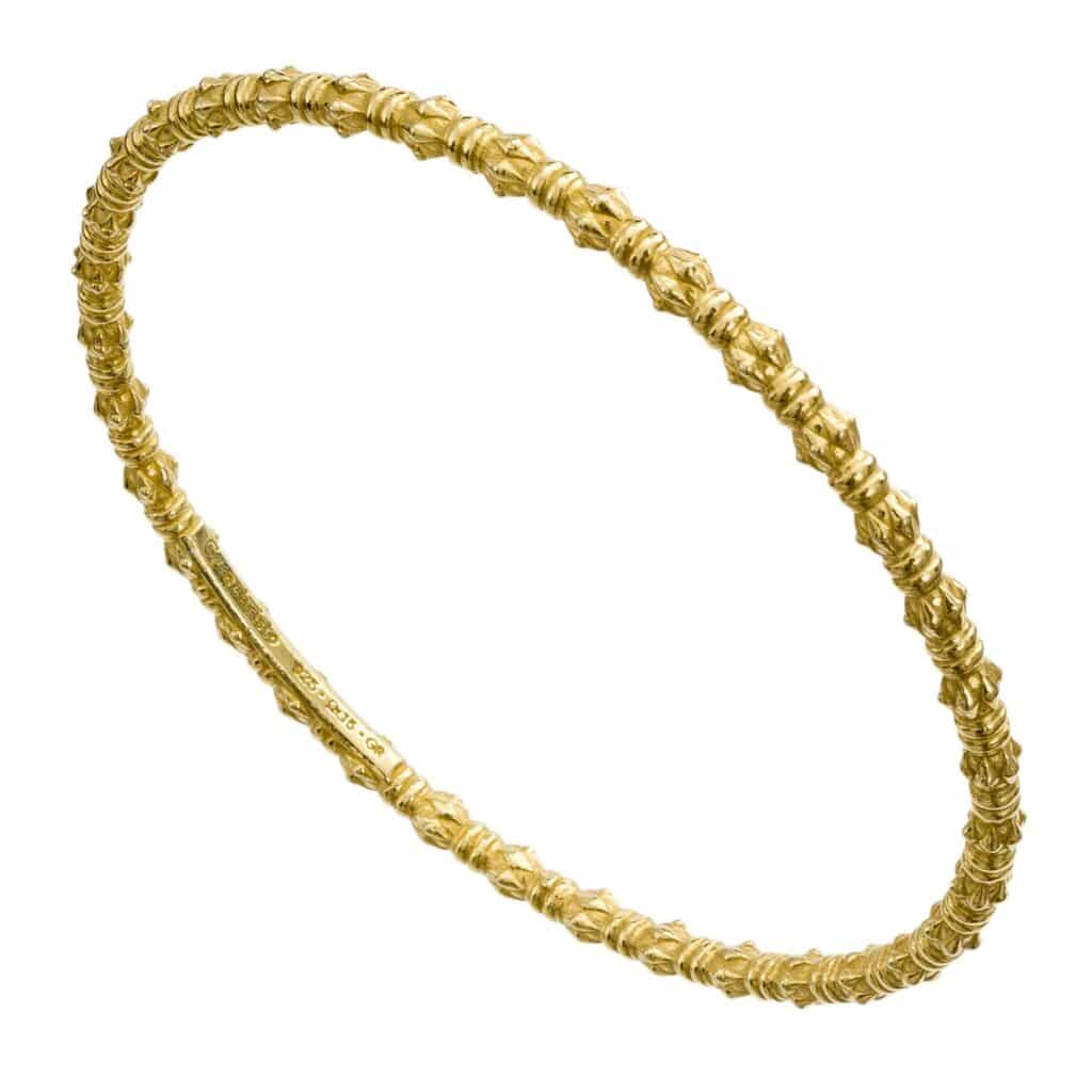 Kassandra Bangle bracelet in Gold plated silver - Image 2