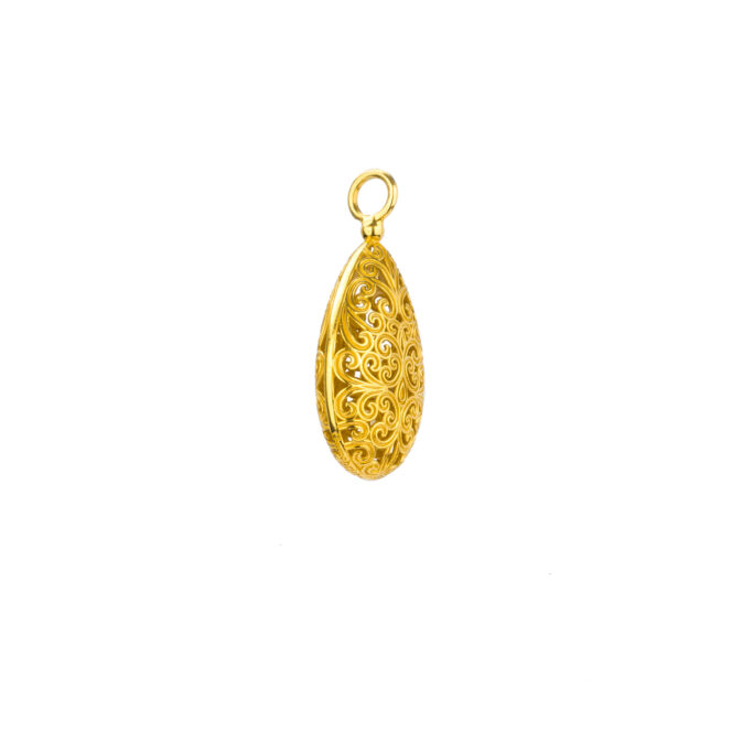 Kallisto teardrop pendant in Gold plated silver 925 - Image 3