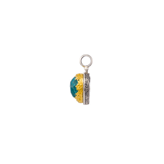 Dione heart pendant in sterling silver with Gold plated parts - Image 5