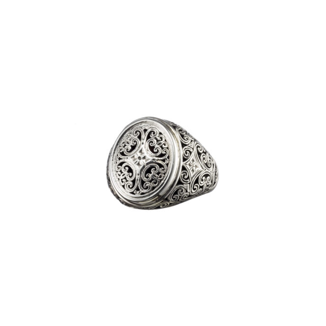 Mediterranean oval shape Ring in Sterling Silver - Image 2