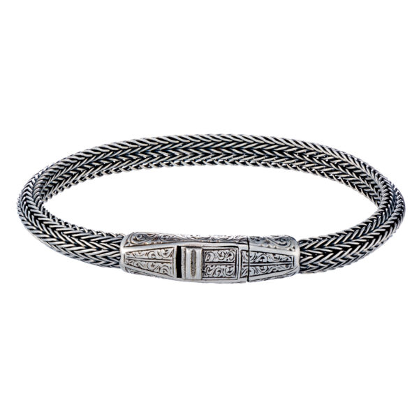 Triangular chain Bracelet in Sterling silver