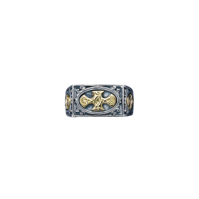 Patmos Ring in 18K Gold and Sterling Silver - Image 3