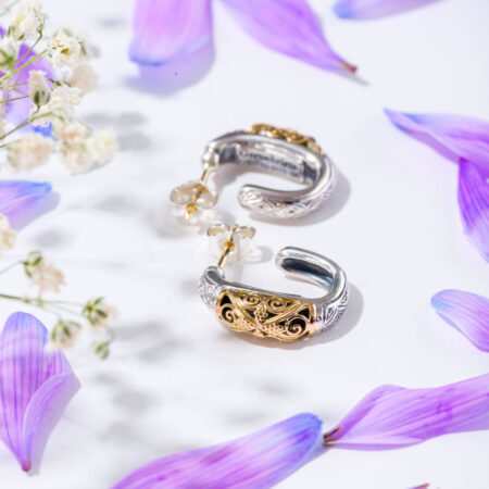 Classical hoop earrings in 18K Gold and Sterling Silver