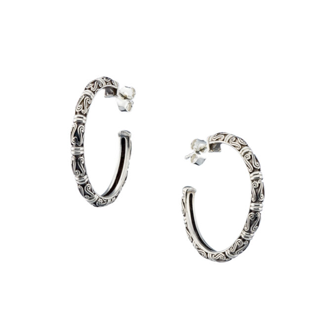 Kassandra Hoops in Sterling silver