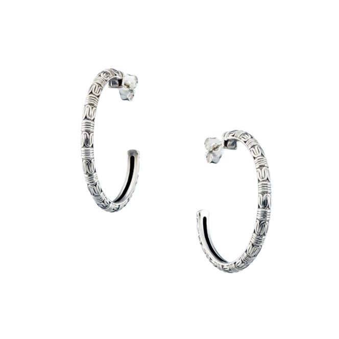Kassandra Hoops in Sterling silver
