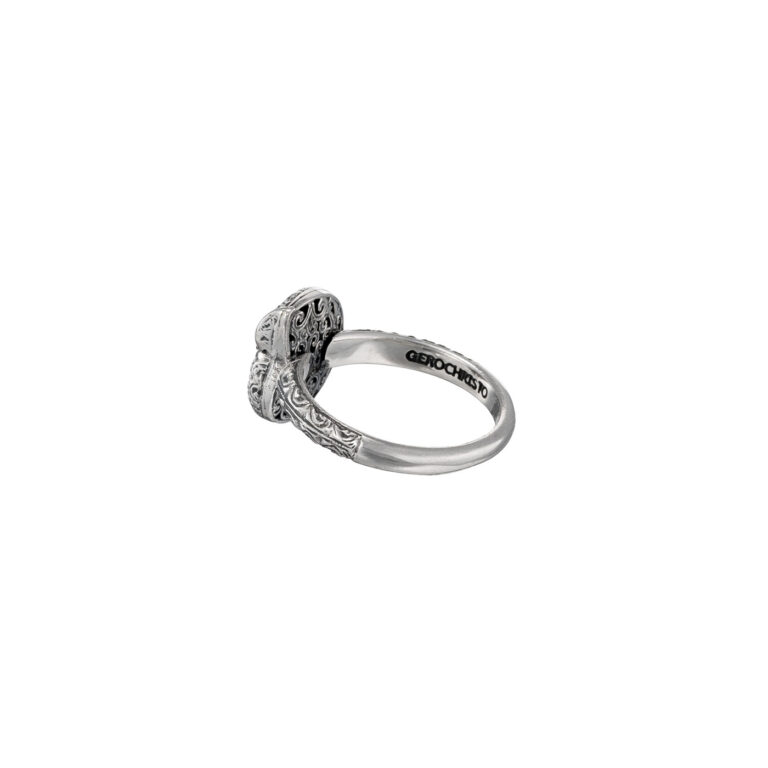 Tiny Sea Snail Ring in 18K Gold and Sterling Silver - Image 5
