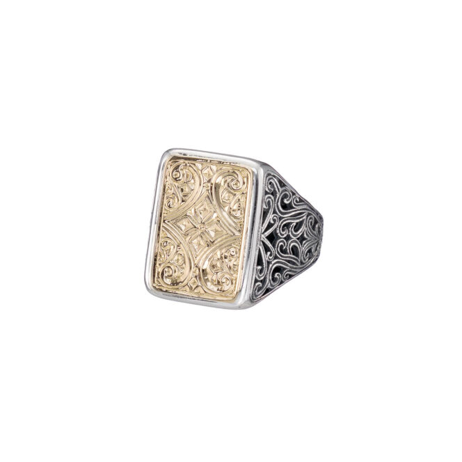Classic Ring in 18K Gold and Sterling Silver - Image 3