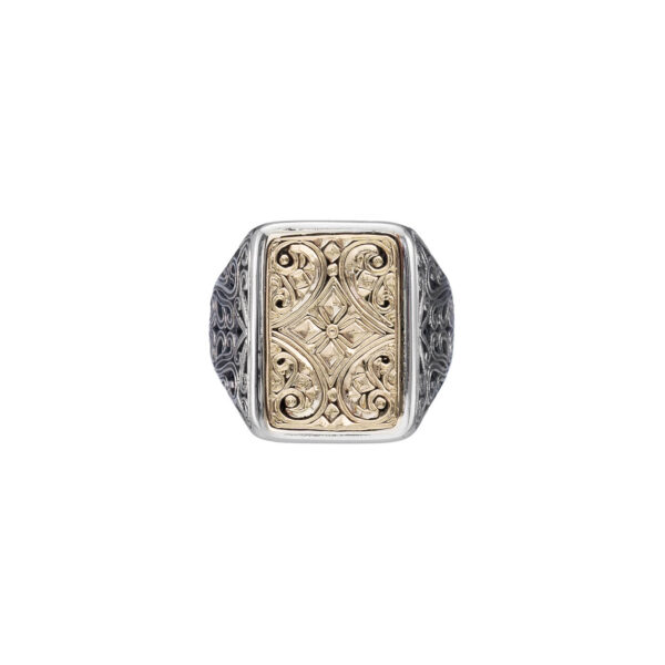 Classic Ring in 18K Gold and Sterling Silver - Image 2