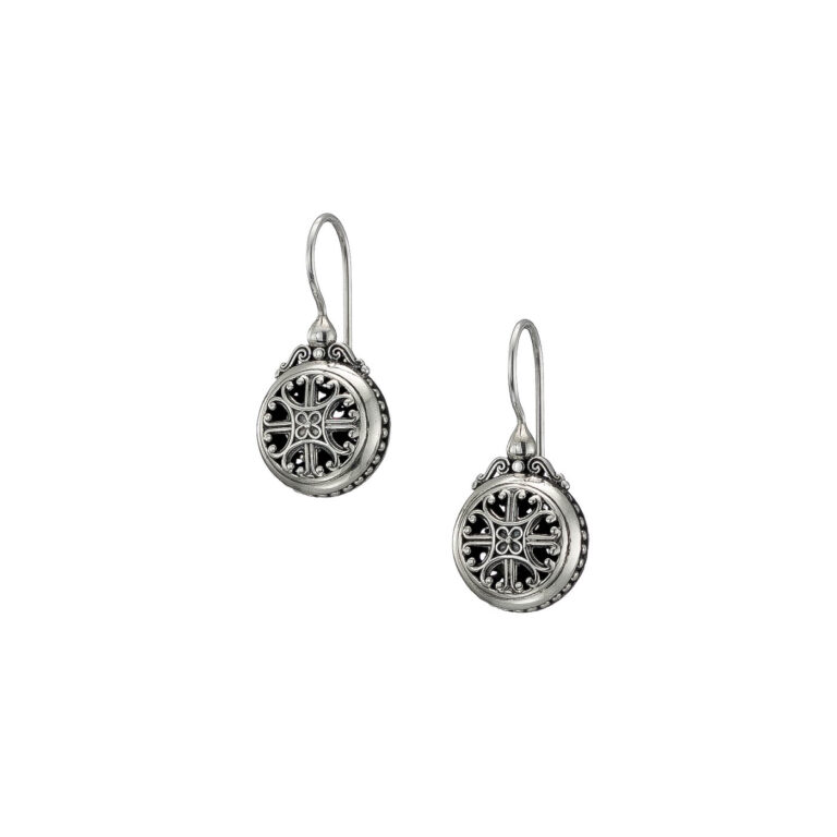 Roxana Round Earrings in Sterling Silver - Image 2