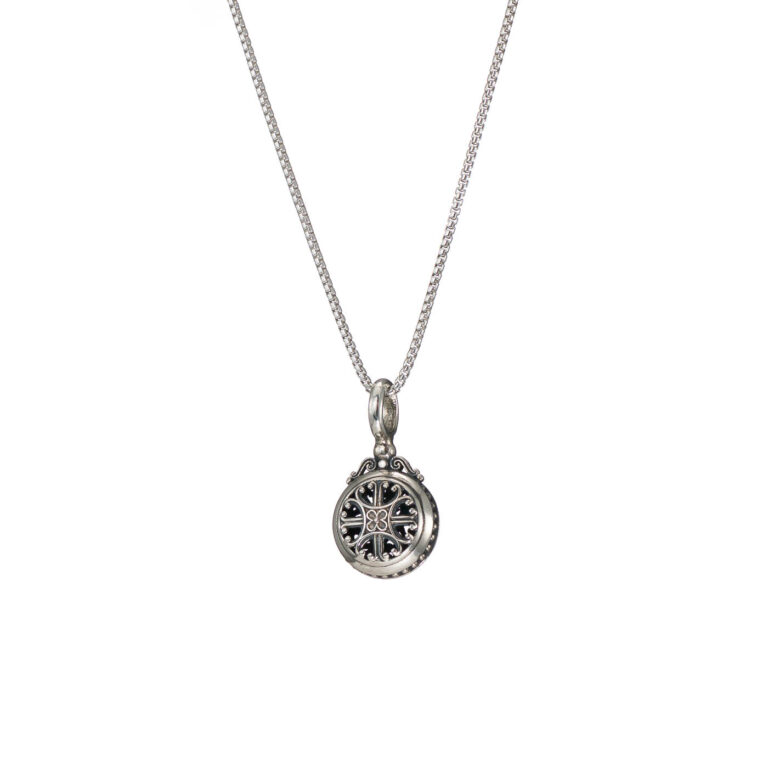 Roxanna Round Pendant in Sterling Silver - Image 3