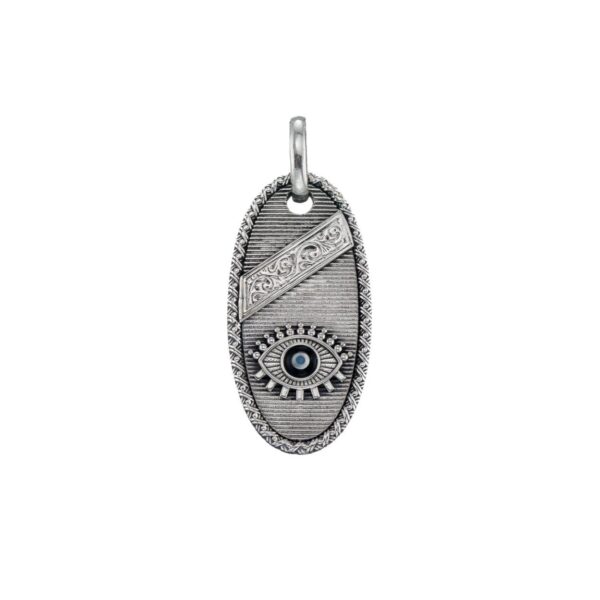 Evil Eye Talisman Pendant in Sterling Silver